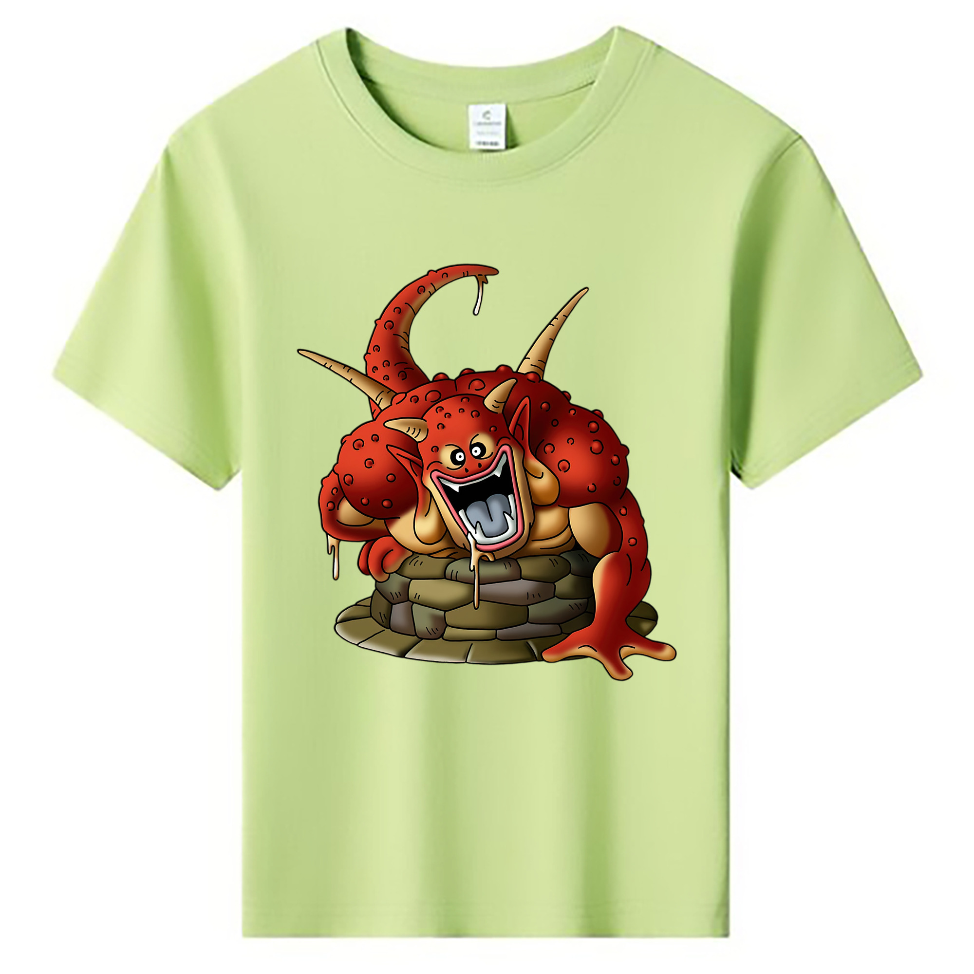 （画像用） ドラゴンクエスト Doragon Kuesuto Dragon Quest 綿100％キッズTシャツ（フロントプリント）